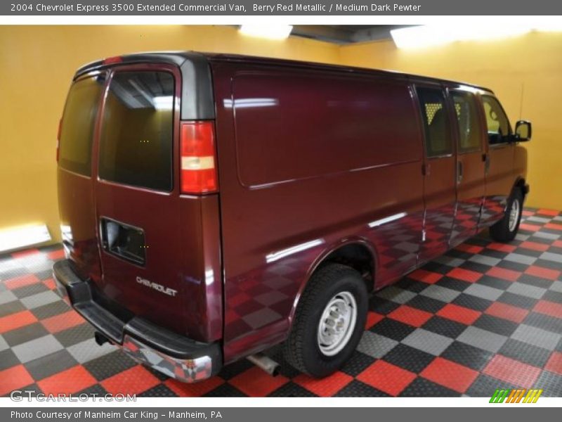 Berry Red Metallic / Medium Dark Pewter 2004 Chevrolet Express 3500 Extended Commercial Van