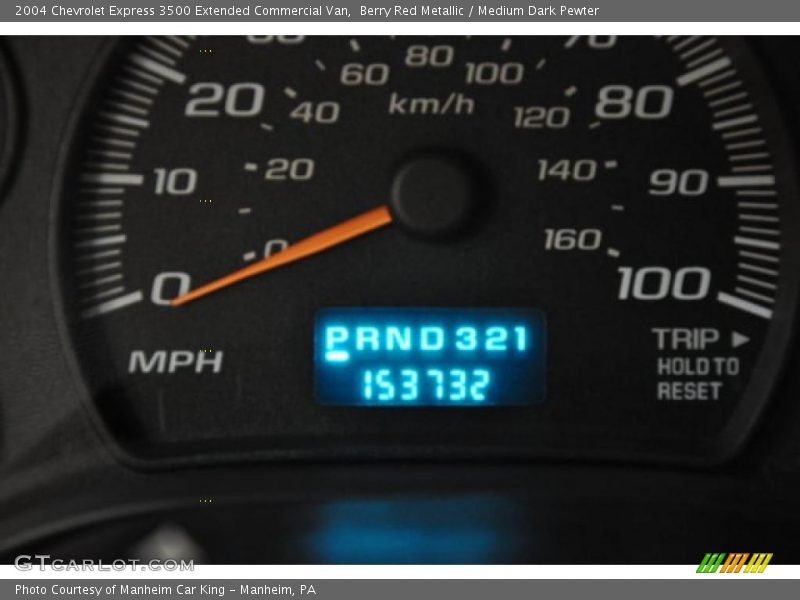 Berry Red Metallic / Medium Dark Pewter 2004 Chevrolet Express 3500 Extended Commercial Van