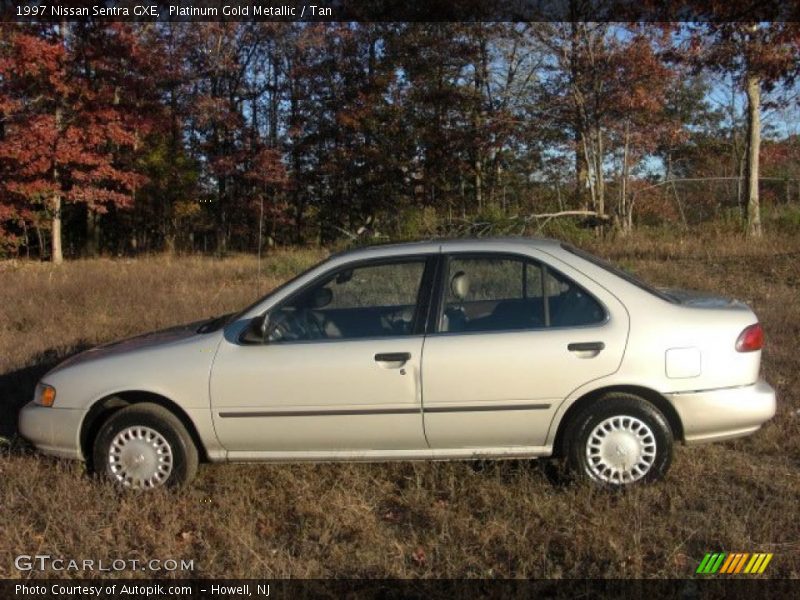 Platinum Gold Metallic / Tan 1997 Nissan Sentra GXE