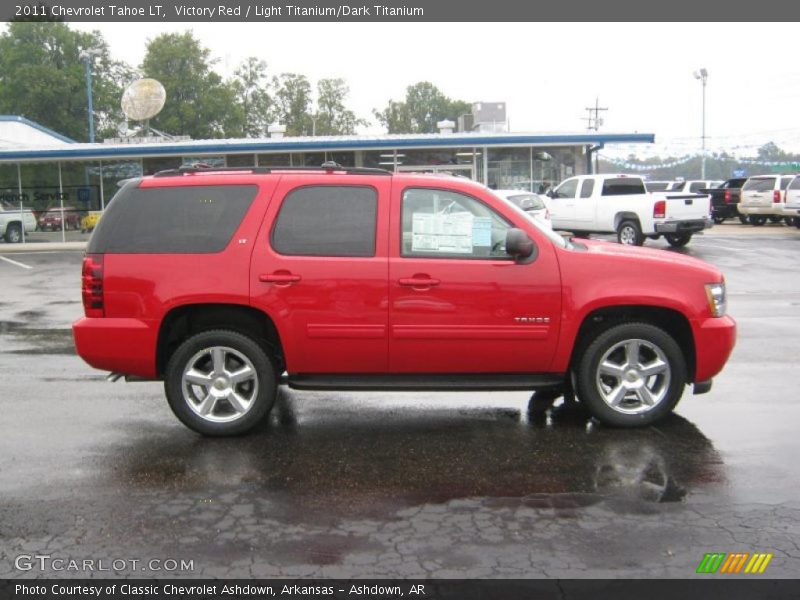 Victory Red / Light Titanium/Dark Titanium 2011 Chevrolet Tahoe LT