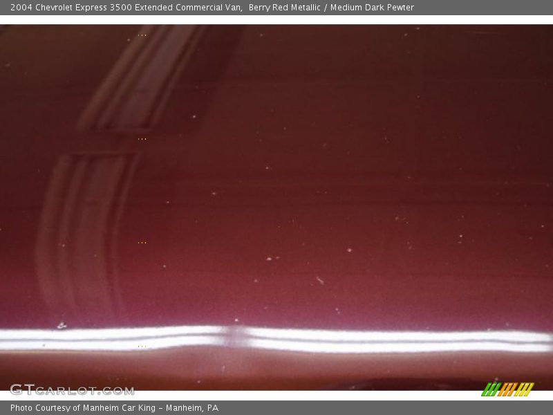 Berry Red Metallic / Medium Dark Pewter 2004 Chevrolet Express 3500 Extended Commercial Van
