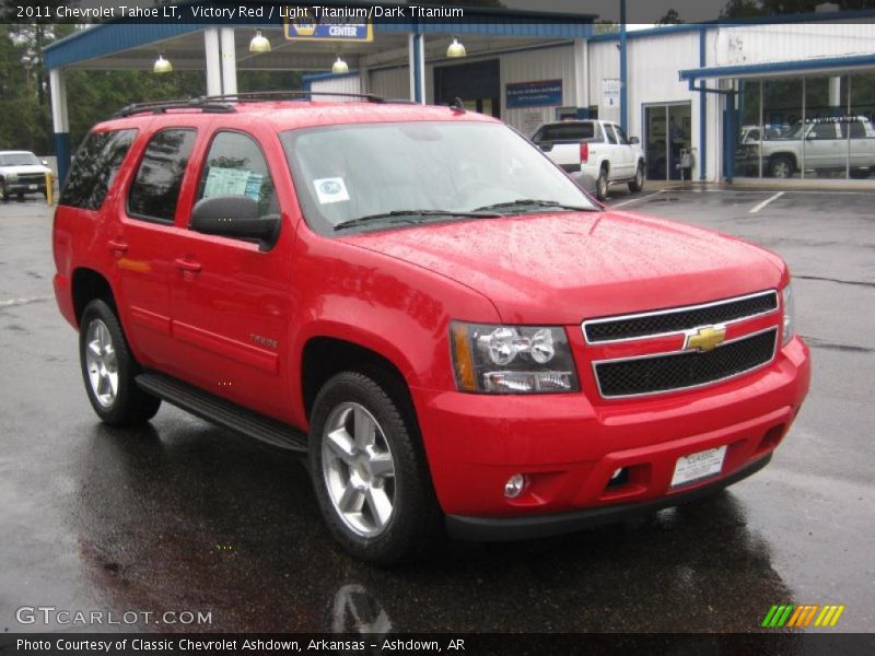 Victory Red / Light Titanium/Dark Titanium 2011 Chevrolet Tahoe LT