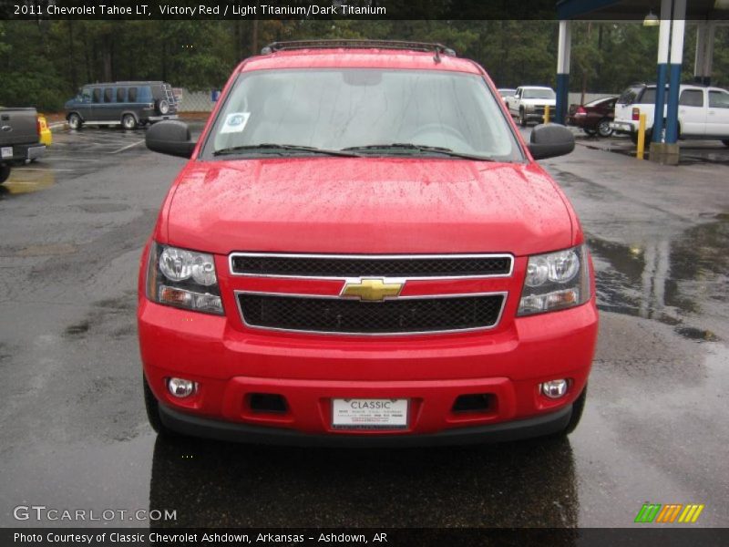 Victory Red / Light Titanium/Dark Titanium 2011 Chevrolet Tahoe LT