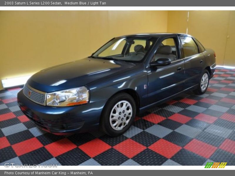 Medium Blue / Light Tan 2003 Saturn L Series L200 Sedan