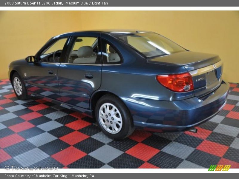 Medium Blue / Light Tan 2003 Saturn L Series L200 Sedan