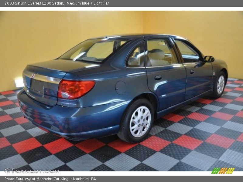 Medium Blue / Light Tan 2003 Saturn L Series L200 Sedan
