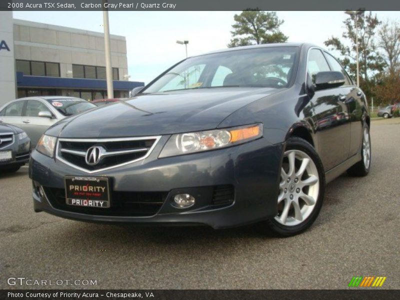Carbon Gray Pearl / Quartz Gray 2008 Acura TSX Sedan