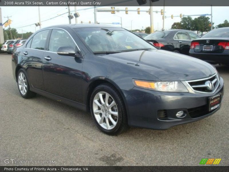 Carbon Gray Pearl / Quartz Gray 2008 Acura TSX Sedan