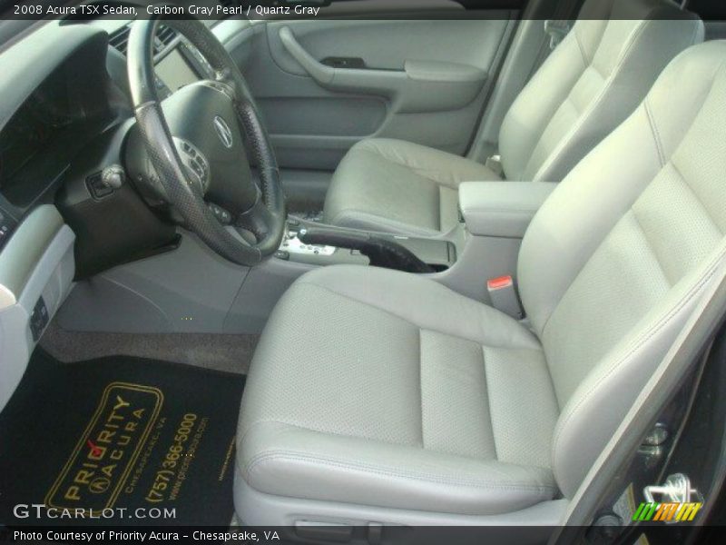 Carbon Gray Pearl / Quartz Gray 2008 Acura TSX Sedan
