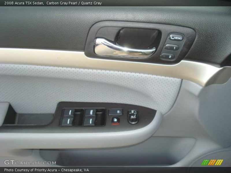 Carbon Gray Pearl / Quartz Gray 2008 Acura TSX Sedan