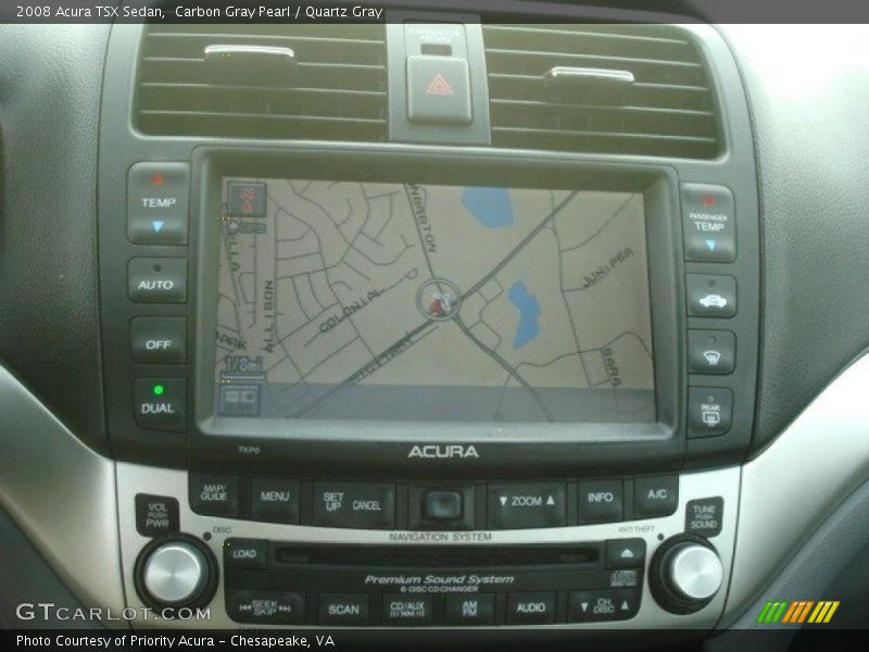 Carbon Gray Pearl / Quartz Gray 2008 Acura TSX Sedan