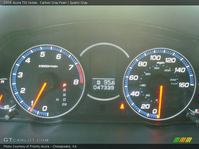 Carbon Gray Pearl / Quartz Gray 2008 Acura TSX Sedan