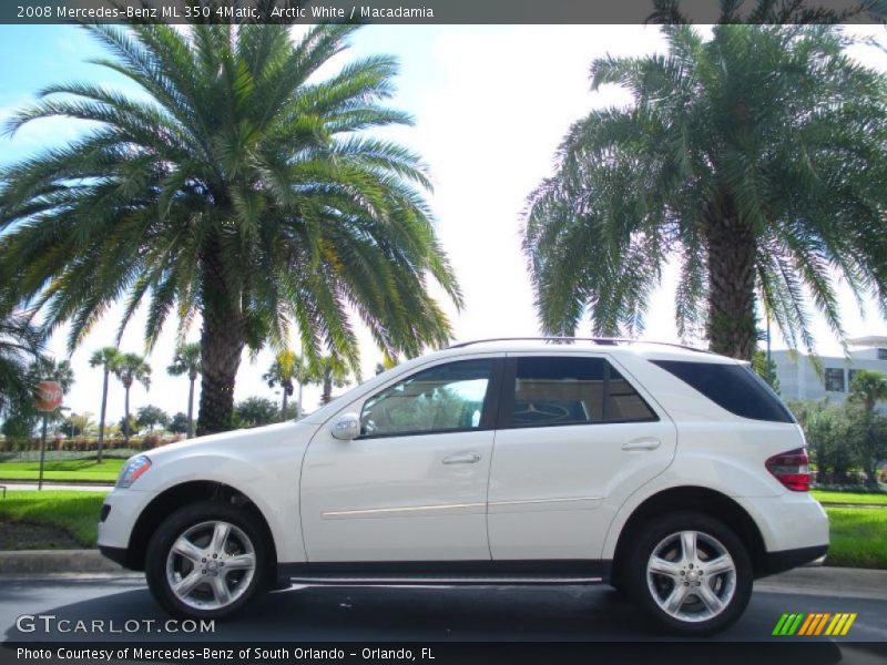 Arctic White / Macadamia 2008 Mercedes-Benz ML 350 4Matic