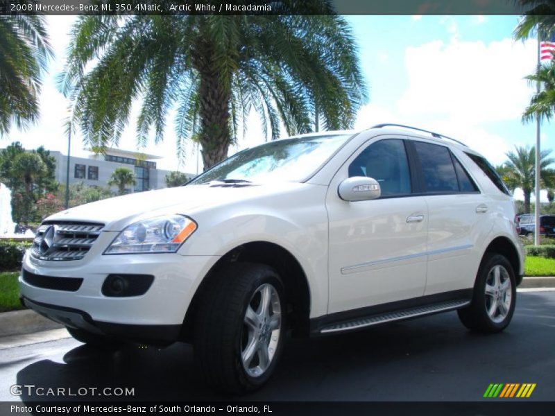Arctic White / Macadamia 2008 Mercedes-Benz ML 350 4Matic