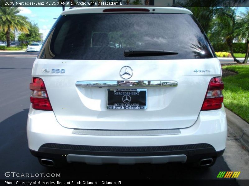 Arctic White / Macadamia 2008 Mercedes-Benz ML 350 4Matic