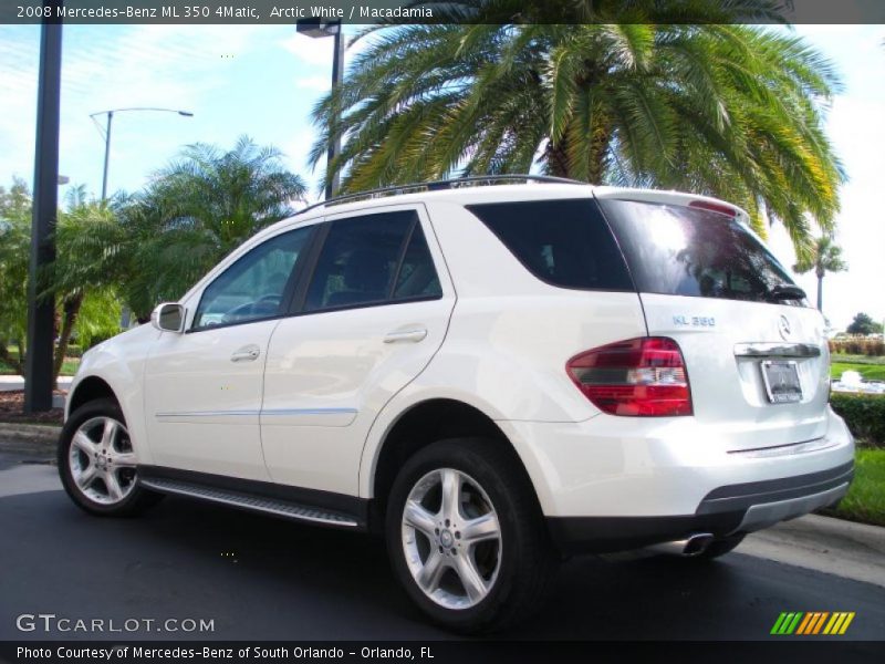 Arctic White / Macadamia 2008 Mercedes-Benz ML 350 4Matic
