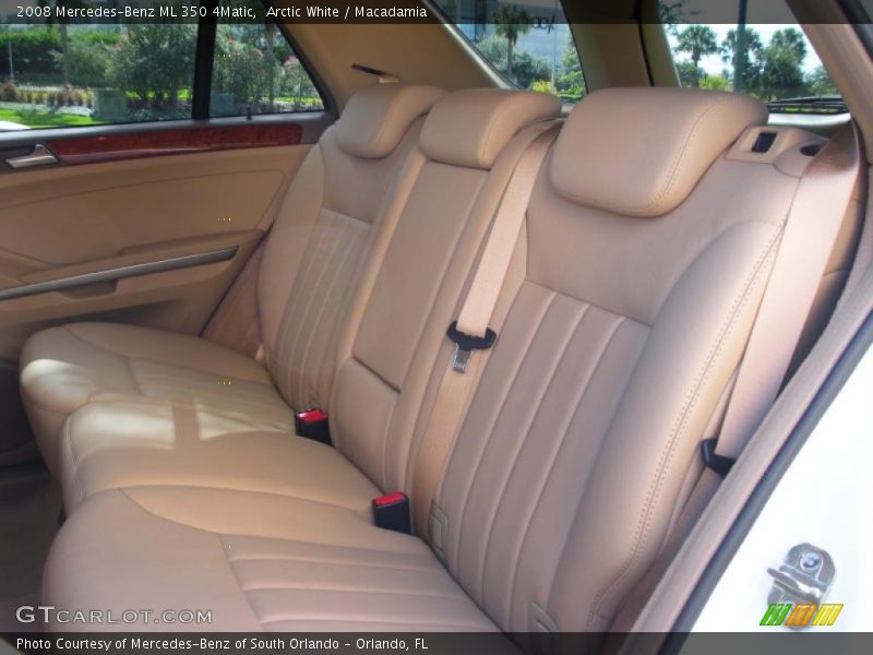 Arctic White / Macadamia 2008 Mercedes-Benz ML 350 4Matic