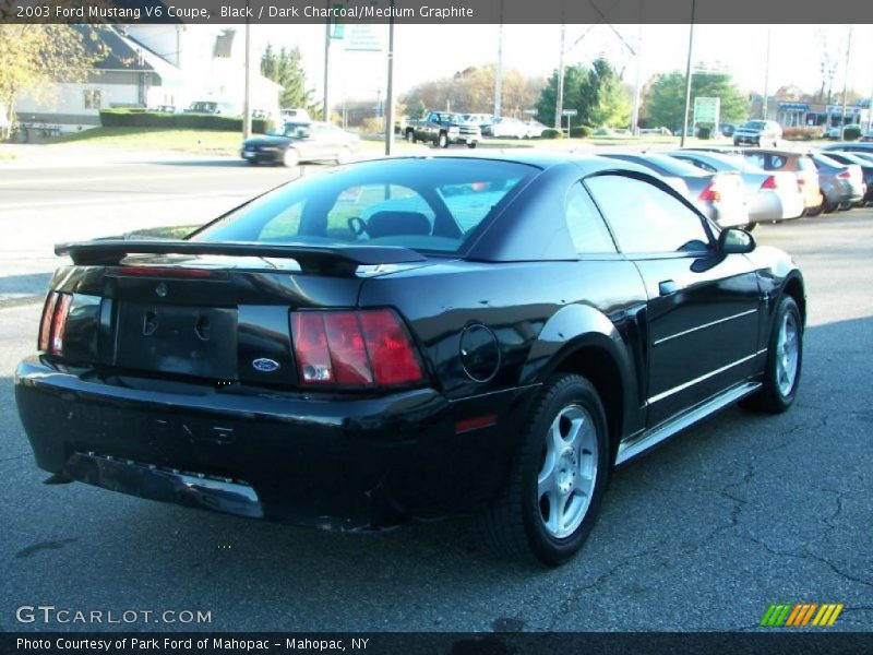 Black / Dark Charcoal/Medium Graphite 2003 Ford Mustang V6 Coupe