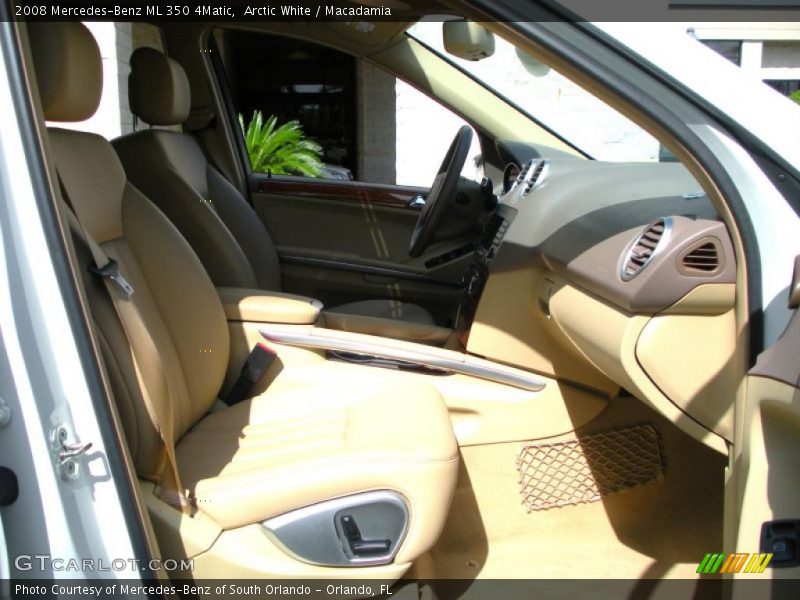 Arctic White / Macadamia 2008 Mercedes-Benz ML 350 4Matic