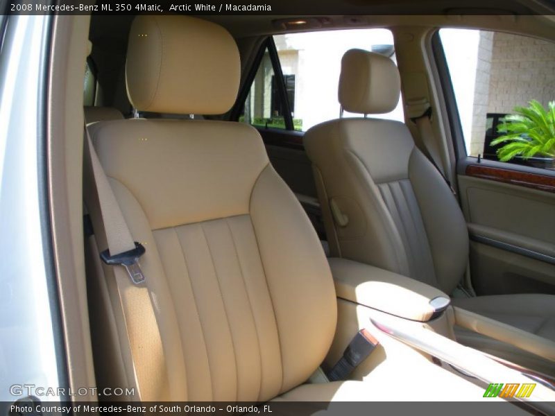 Arctic White / Macadamia 2008 Mercedes-Benz ML 350 4Matic