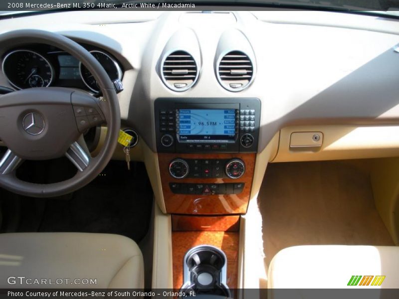 Arctic White / Macadamia 2008 Mercedes-Benz ML 350 4Matic