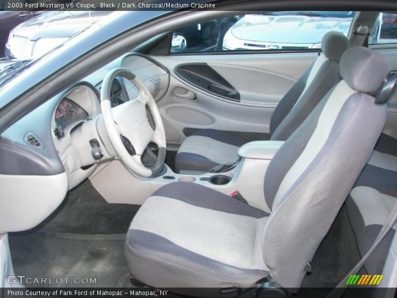 Black / Dark Charcoal/Medium Graphite 2003 Ford Mustang V6 Coupe