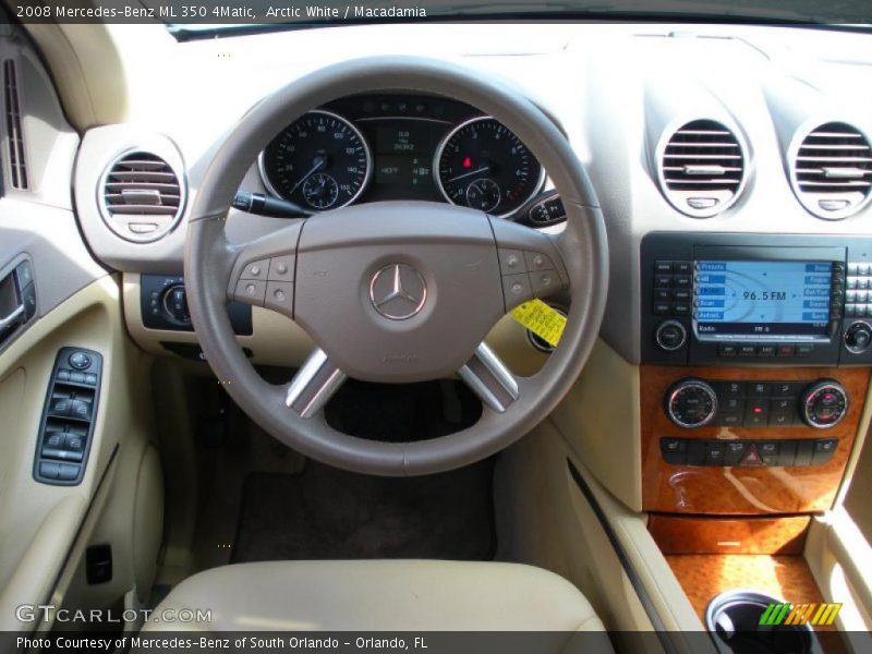 Arctic White / Macadamia 2008 Mercedes-Benz ML 350 4Matic
