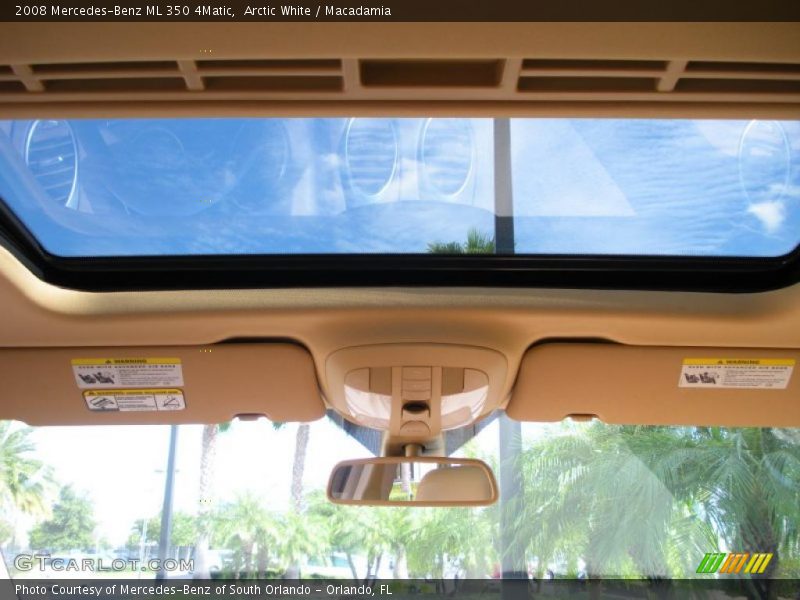 Arctic White / Macadamia 2008 Mercedes-Benz ML 350 4Matic