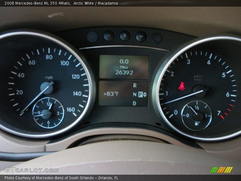 Arctic White / Macadamia 2008 Mercedes-Benz ML 350 4Matic