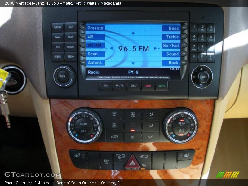 Arctic White / Macadamia 2008 Mercedes-Benz ML 350 4Matic