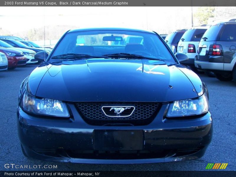 Black / Dark Charcoal/Medium Graphite 2003 Ford Mustang V6 Coupe