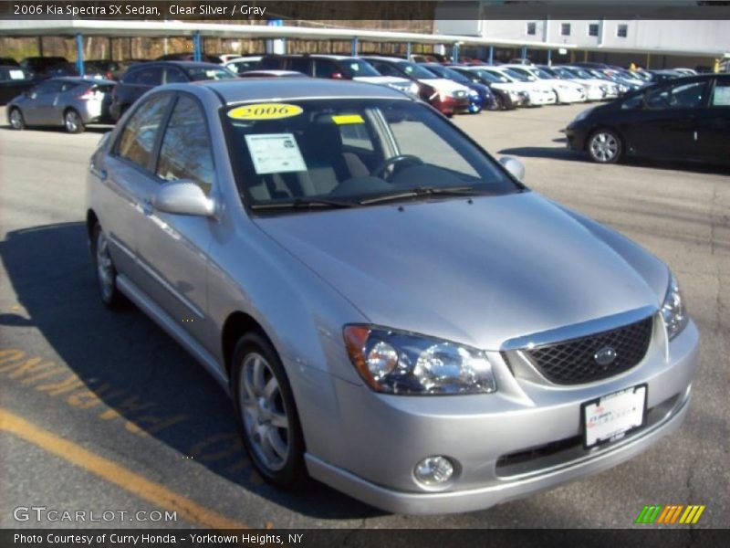 Clear Silver / Gray 2006 Kia Spectra SX Sedan