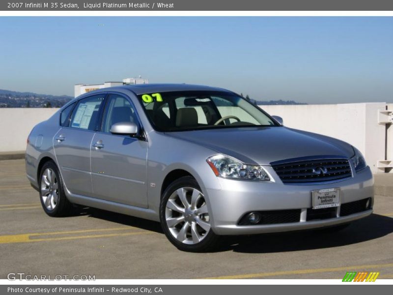 Liquid Platinum Metallic / Wheat 2007 Infiniti M 35 Sedan