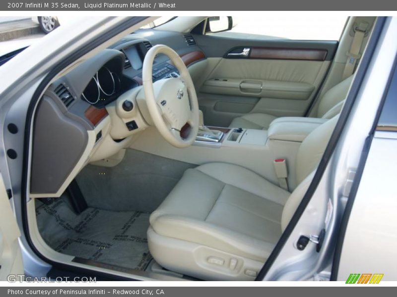 Liquid Platinum Metallic / Wheat 2007 Infiniti M 35 Sedan