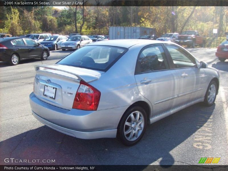Clear Silver / Gray 2006 Kia Spectra SX Sedan