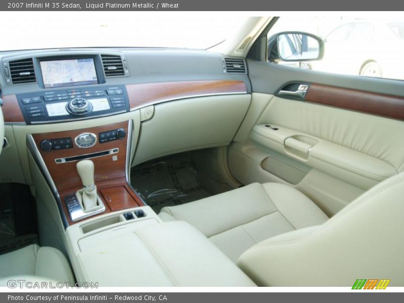 Liquid Platinum Metallic / Wheat 2007 Infiniti M 35 Sedan