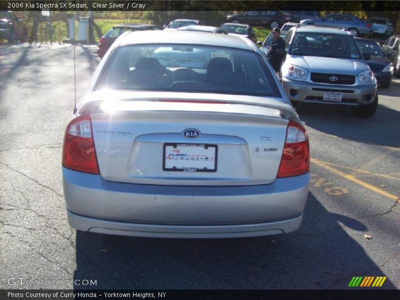 Clear Silver / Gray 2006 Kia Spectra SX Sedan