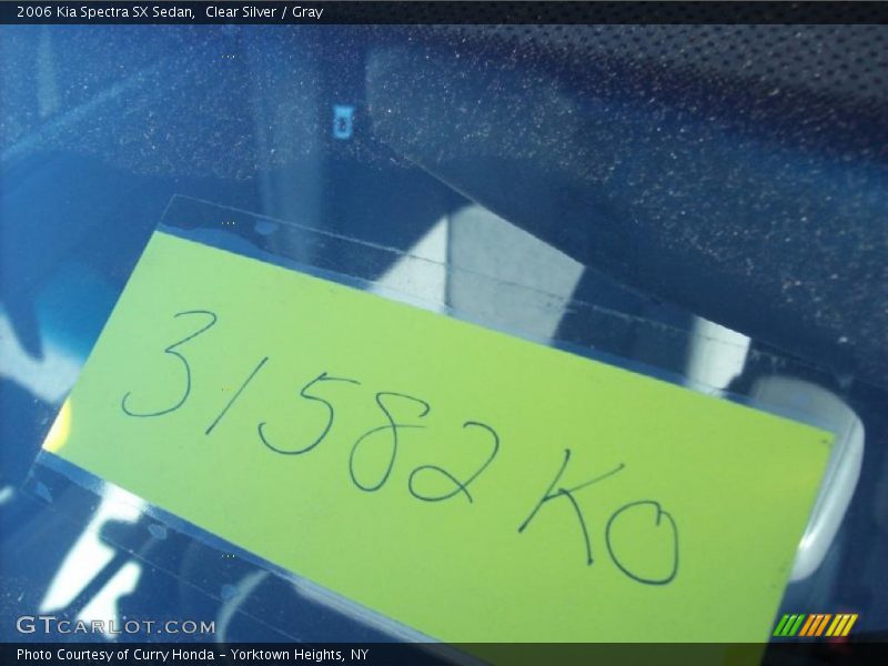 Clear Silver / Gray 2006 Kia Spectra SX Sedan