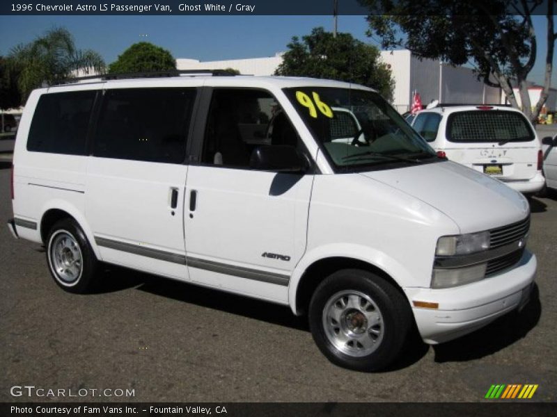 Ghost White / Gray 1996 Chevrolet Astro LS Passenger Van