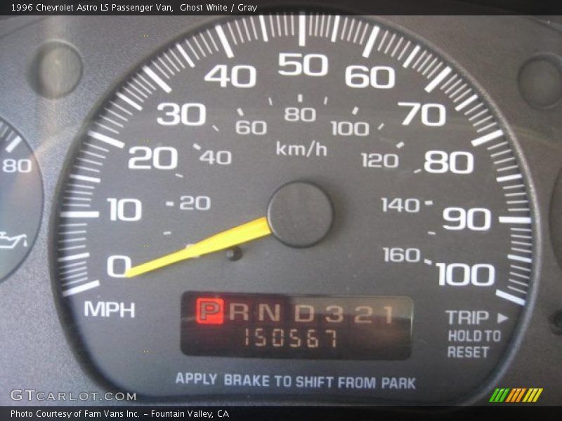 Ghost White / Gray 1996 Chevrolet Astro LS Passenger Van