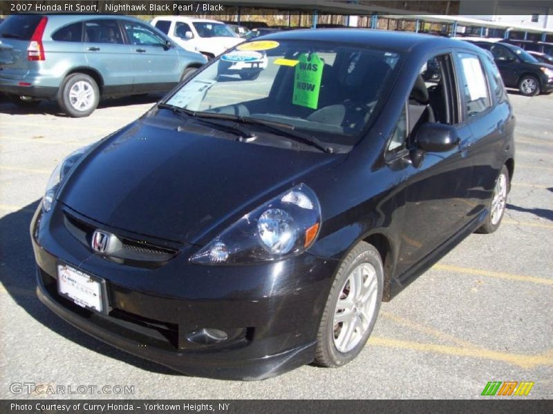 Nighthawk Black Pearl / Black 2007 Honda Fit Sport