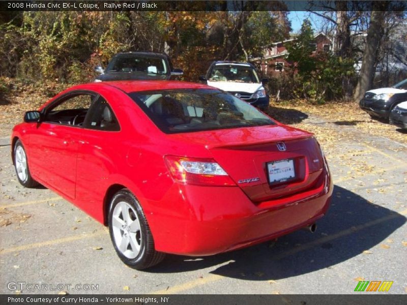 Rallye Red / Black 2008 Honda Civic EX-L Coupe