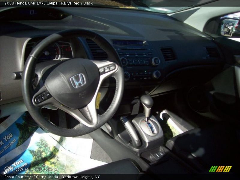 Rallye Red / Black 2008 Honda Civic EX-L Coupe