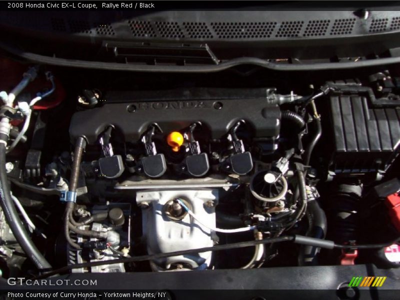 Rallye Red / Black 2008 Honda Civic EX-L Coupe