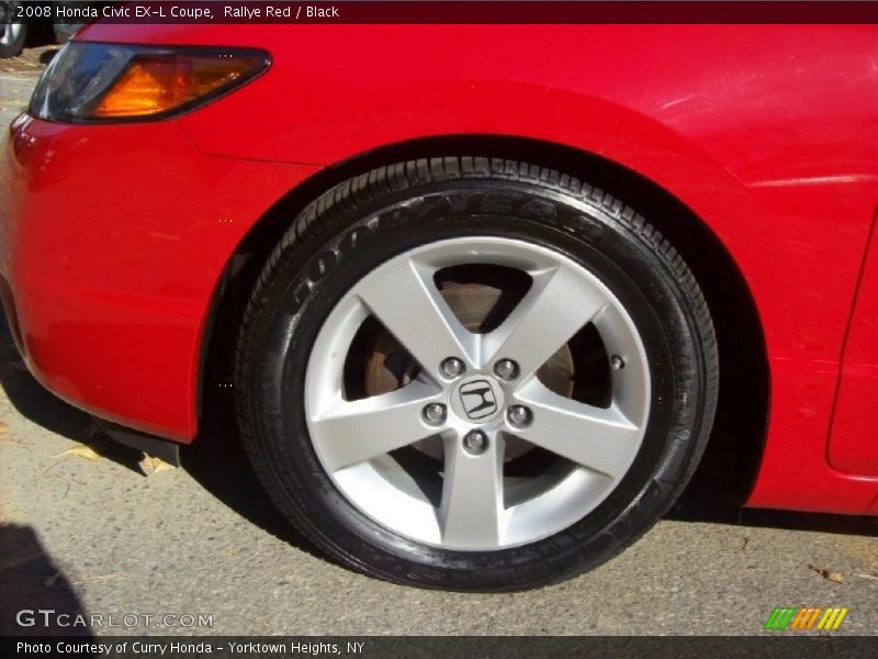 Rallye Red / Black 2008 Honda Civic EX-L Coupe