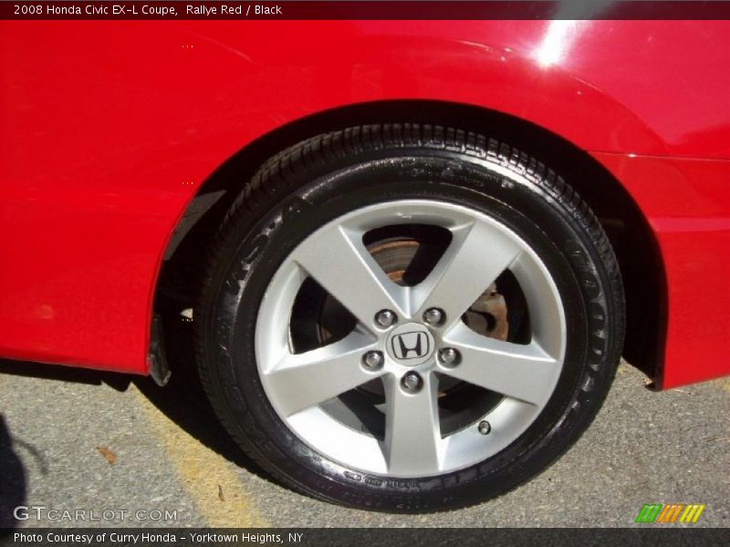 Rallye Red / Black 2008 Honda Civic EX-L Coupe