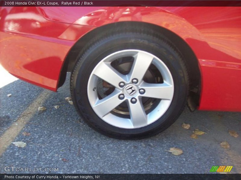 Rallye Red / Black 2008 Honda Civic EX-L Coupe
