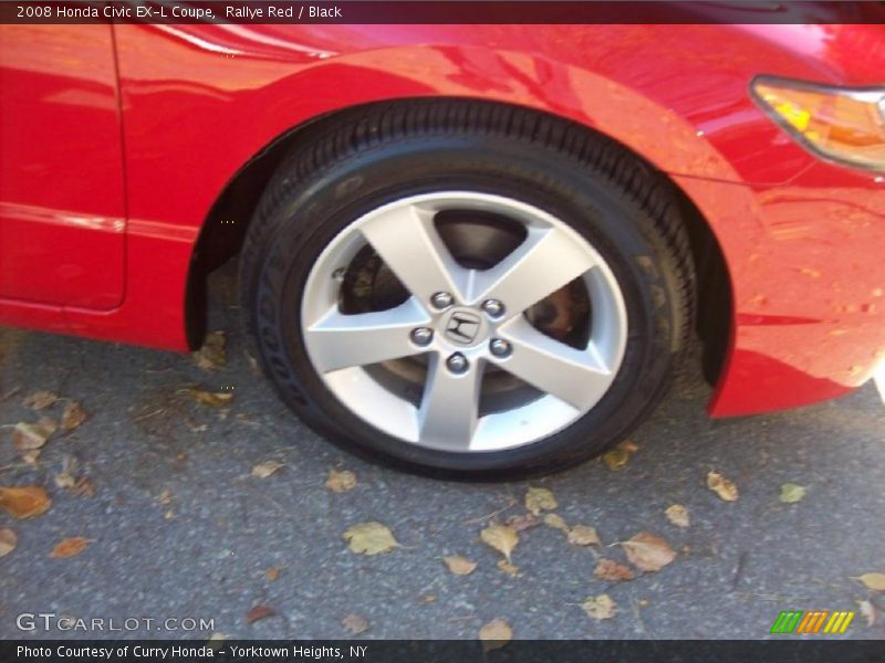 Rallye Red / Black 2008 Honda Civic EX-L Coupe