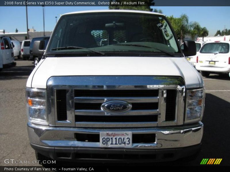 Oxford White / Medium Flint 2008 Ford E Series Van E350 Super Duty Commericial