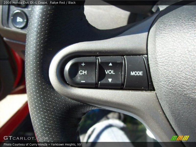 Rallye Red / Black 2008 Honda Civic EX-L Coupe